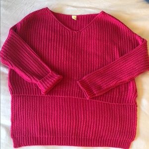 Pink oversized super soft and cozy sweater